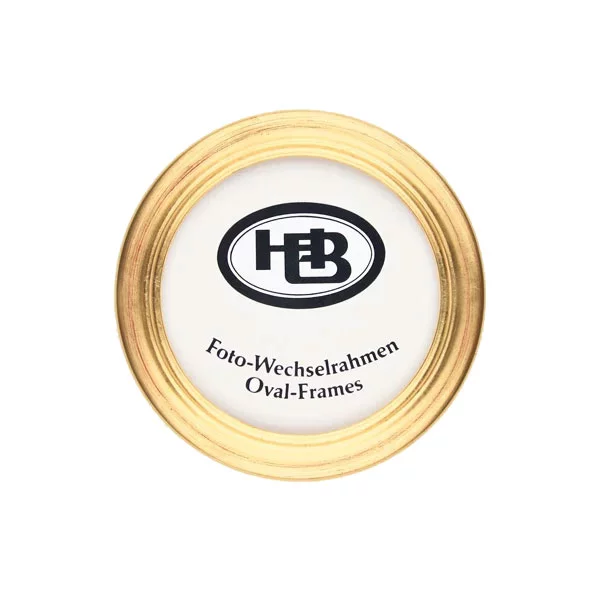 Bilderrahmen rund Papillon 9x9 cm | gold | Normalglas (2 mm)