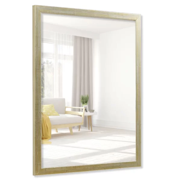 Cadre pour miroir Figari sur mesure argent ancien | miroir (3 mm)