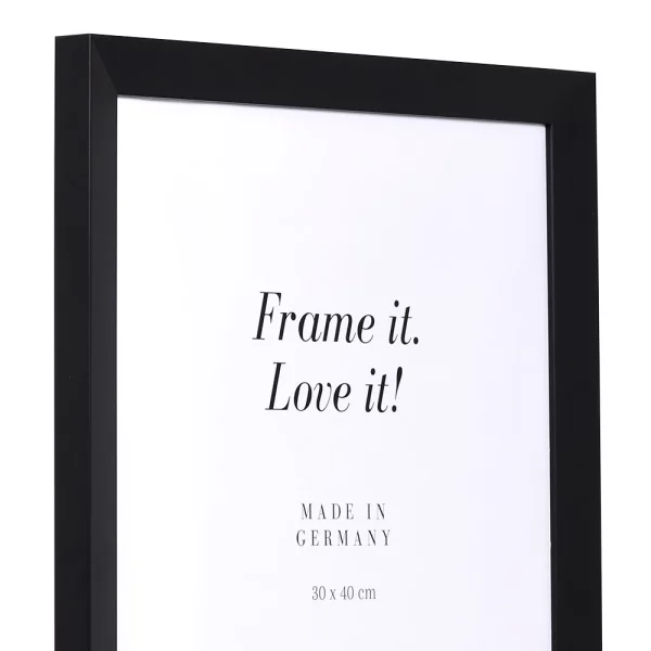 Cadre en bois Top N sur mesure noir | cadre vide (sans verre ni panneau arrière)