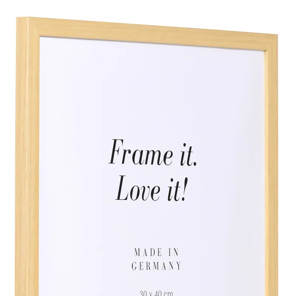 Holz Bilderrahmen Top Pro S 30x40 cm | natur | Normalglas (2 mm)