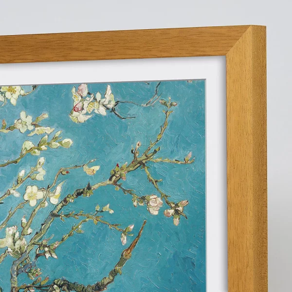 TV-Bilderrahmen "Calais" für Samsung The Frame 55 Zoll (70,9x123,8 cm) | eiche | Leerrahmen (ohne Glas und Rückwand)