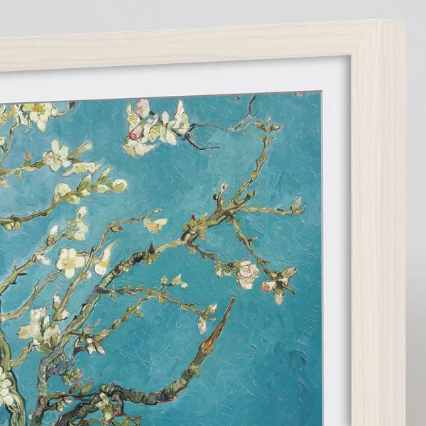 TV-Bilderrahmen "Banize" für Samsung The Frame 32 Zoll (42,7x72,7 cm) | Weiß | Leerrahmen (ohne Glas und Rückwand)
