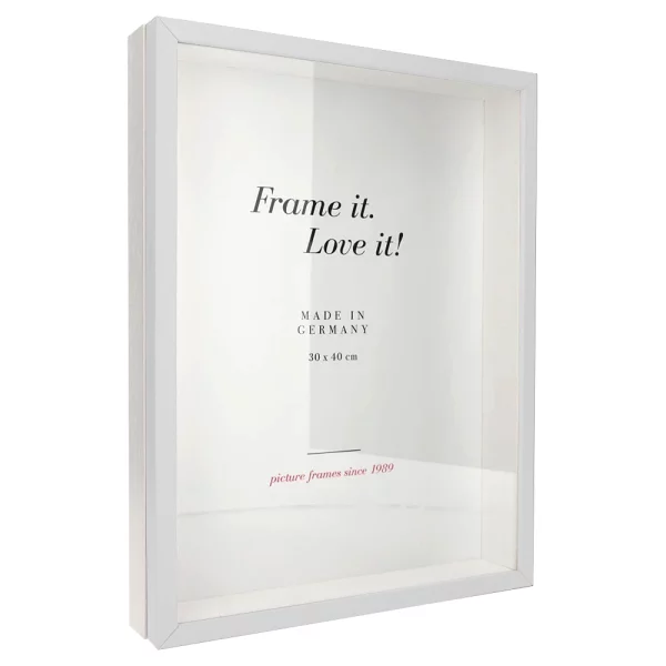 Cadre Unibox 13x18 cm | blanc-blanc | verre standard (2 mm)