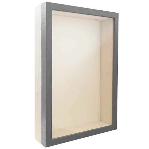 Cadre Unibox 15x20 cm | gris clair-blanc | verre standard (2 mm)