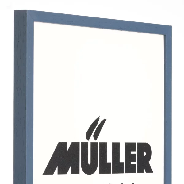 Cadre en bois Bavière 20x30 cm | bleu | verre standard (2 mm)