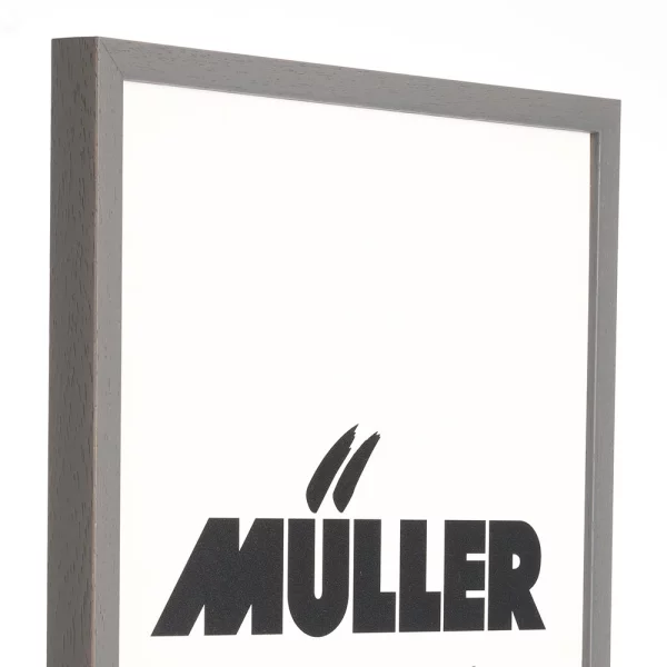 Cadre en bois Bavière 20x30 cm | gris foncé | verre standard (2 mm)