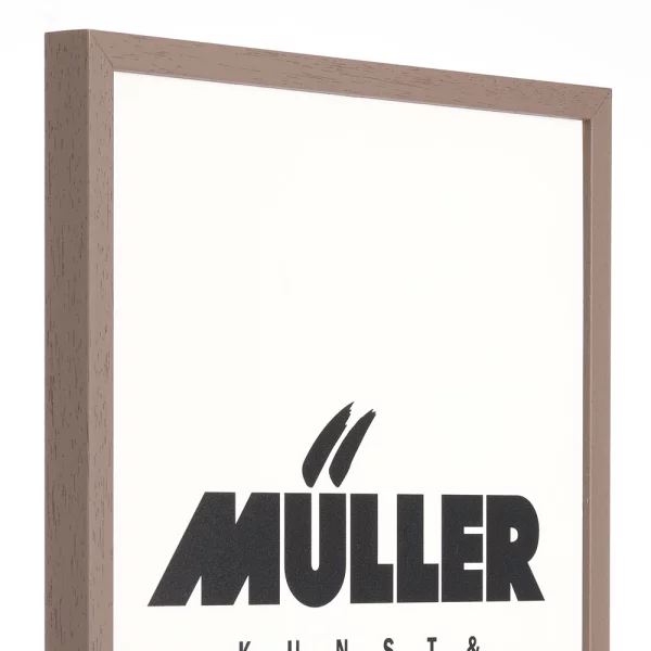 Holz Bilderrahmen Bayern nach Maß Umbra | Antireflexglas mattiert (2 mm)