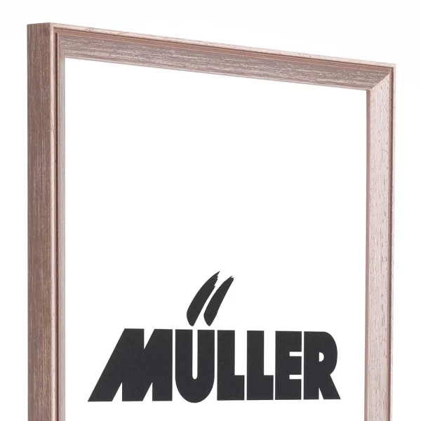 Holz Bilderrahmen Frankfurt 10,5x14,8 cm (A6) | Braun | Normalglas (2 mm)