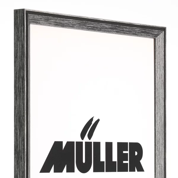 Holz Bilderrahmen Frankfurt 10,5x14,8 cm (A6) | Schwarz | Normalglas (2 mm)