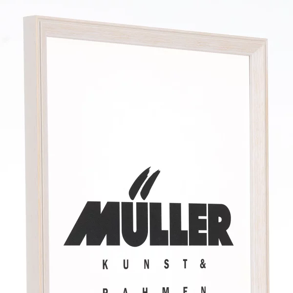 Cadre en bois Francfort 10,5x14,8 cm (A6) | blanc | verre standard (2 mm)