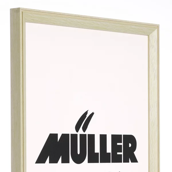 Cadre en bois Francfort sur mesure vert | verre antireflet mat (2 mm)