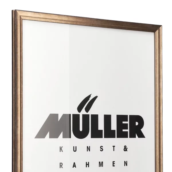 Cadre en bois Saxe Anhalt sur mesure cuivre | verre standard (2 mm)