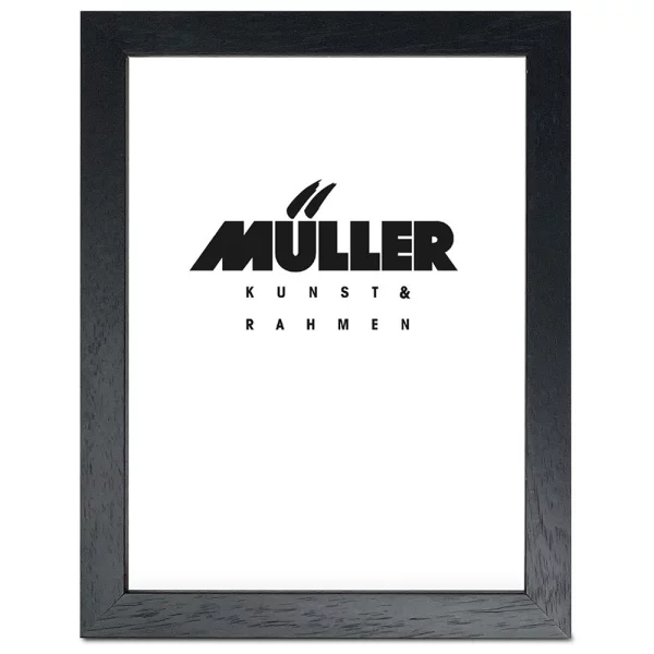 Cadre en bois Sarre 10,5x14,8 cm (A6) | noir | verre standard (2 mm)