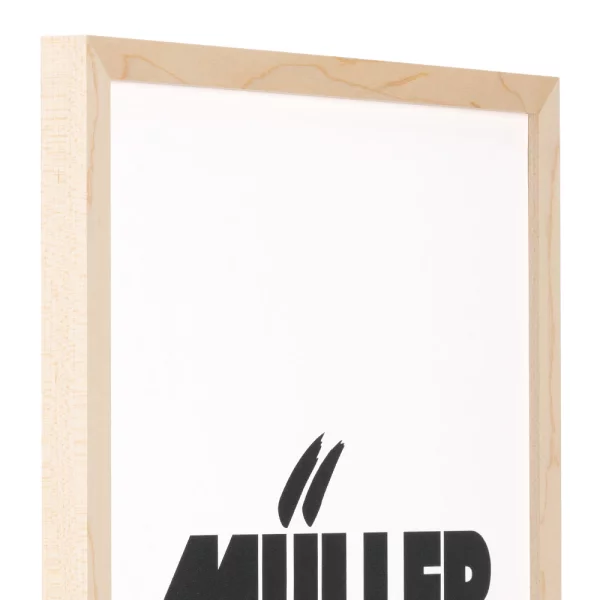 Holz Bilderrahmen Sachsen 13x18 cm | Ahorn | Antireflexglas mattiert (2 mm)