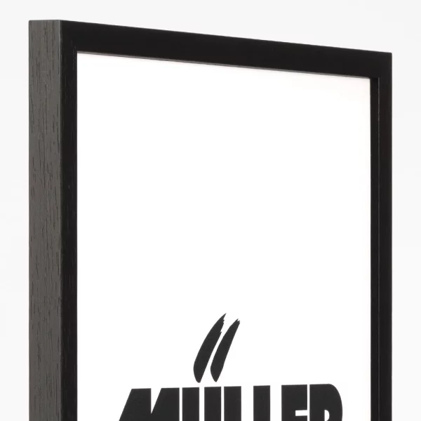 Holz Bilderrahmen Sachsen 21x29,7 cm (A4) | Schwarz | Normalglas (2 mm)