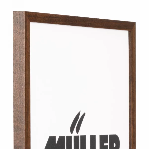 Holz Bilderrahmen Sachsen nach Maß Wenge | Antireflexglas mattiert (2 mm)
