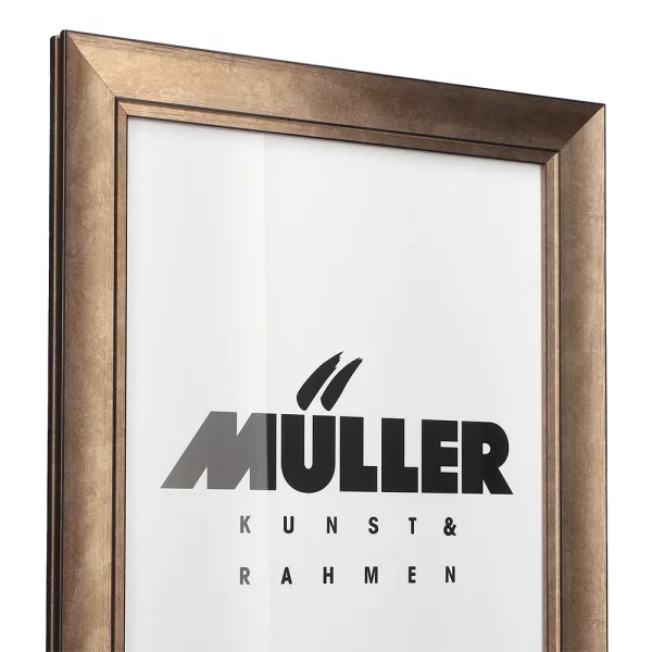 Holz Bilderrahmen Hamburg 30x40 cm | kupfer | Normalglas (2 mm)