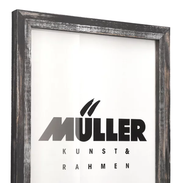 Cadre en bois Rodgau 10,5x14,8 cm (A6) | noir | verre standard (2 mm)