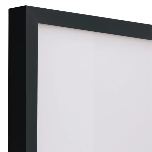 Holz-Bilderrahmen Loft 15 50x70 cm | Schwarz | Normalglas (2 mm)