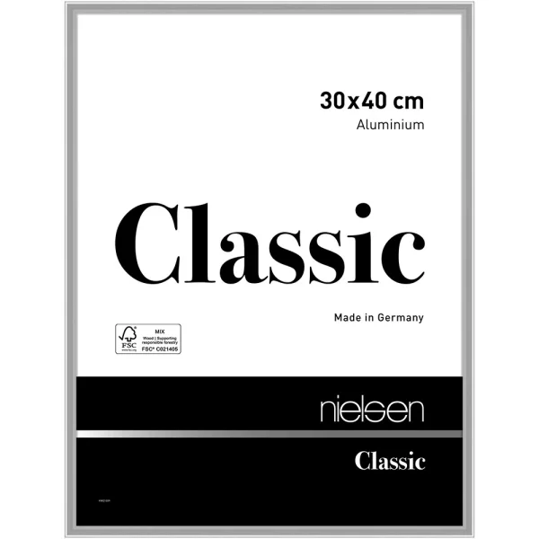 Alurahmen Classic - Art Edition 30x40 cm | Silber glanz | Normalglas (2 mm)