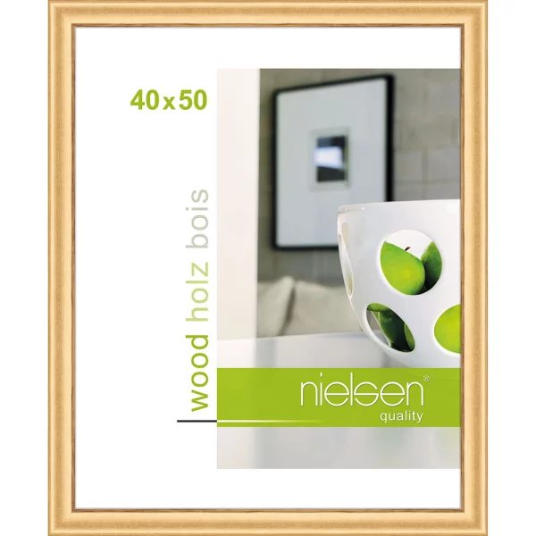 Holzrahmen Derby - Art Edition 40x50 cm | Gold | Normalglas (2 mm)