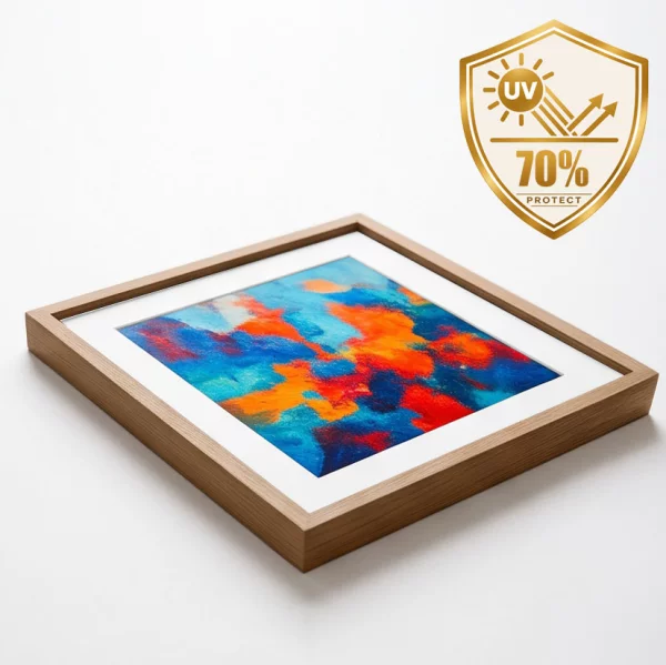 2 mm Museumsglas UV 70 für Bilderrahmen 10x15 cm | Museumsglas UV 70 entspiegelt