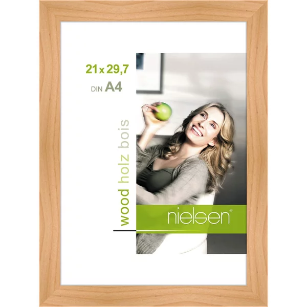 Cadre en bois Essential 21x29,7 cm (A4) | bouleau | verre standard (2 mm)