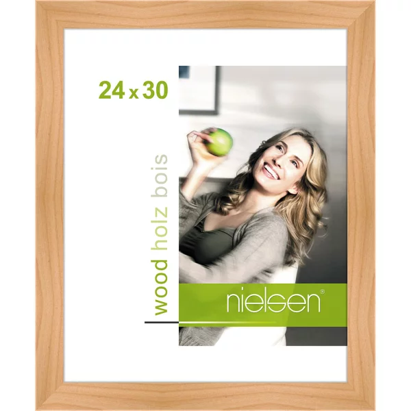 Cadre en bois Essential 24x30 cm | bouleau | verre standard (2 mm)