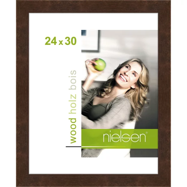Cadre en bois Essential 24x30 cm | palissandre | verre standard (2 mm)