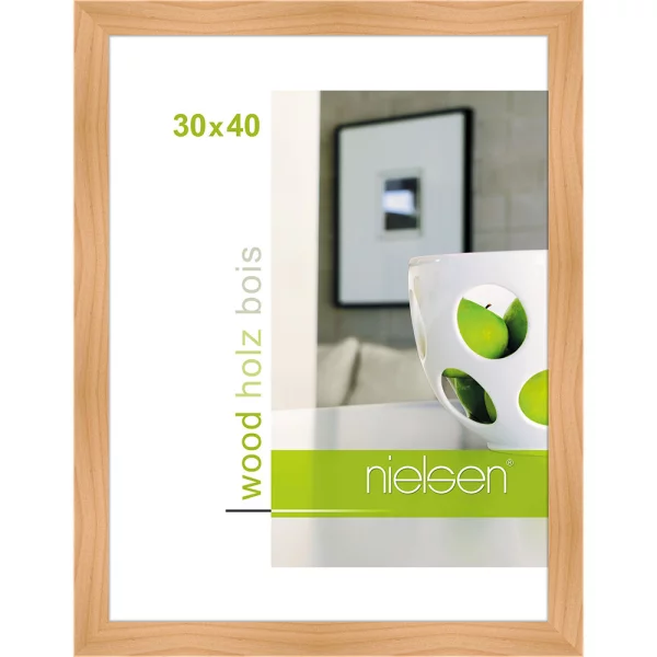 Cadre en bois Essential 30x40 cm | bouleau | verre standard (2 mm)