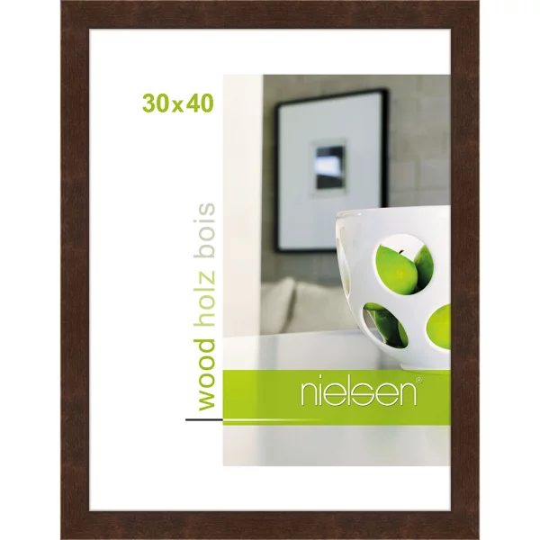 Cadre en bois Essential 30x40 cm | palissandre | verre standard (2 mm)
