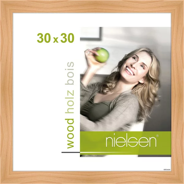 Cadre en bois Essential 30x30 cm | bouleau | verre standard (2 mm)