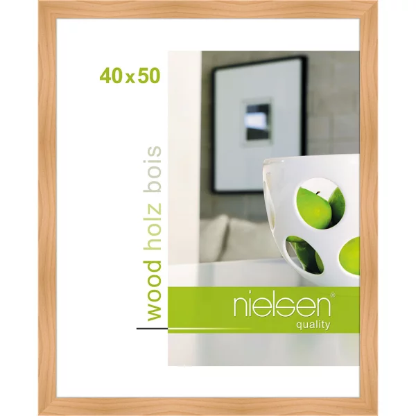 Cadre en bois Essential 40x50 cm | bouleau | verre standard (2 mm)
