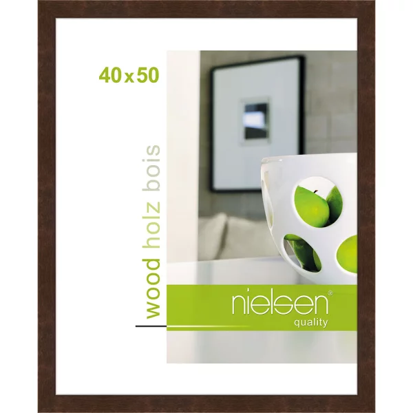 Cadre en bois Essential 40x50 cm | palissandre | verre standard (2 mm)