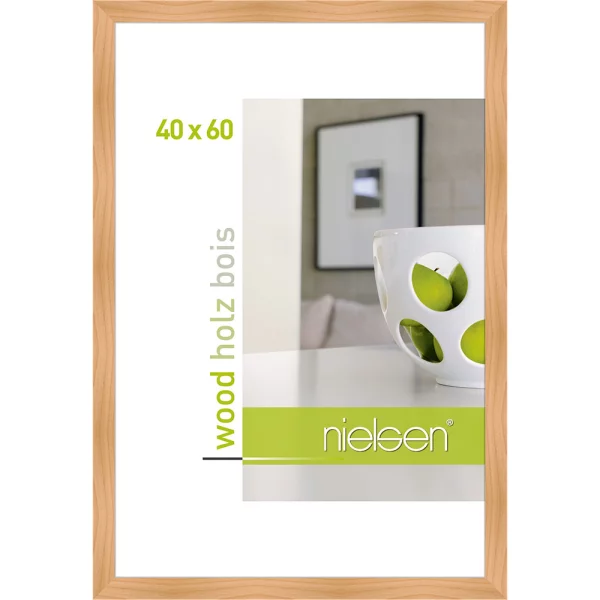 Cadre en bois Essential 40x60 cm | bouleau | verre standard (2 mm)