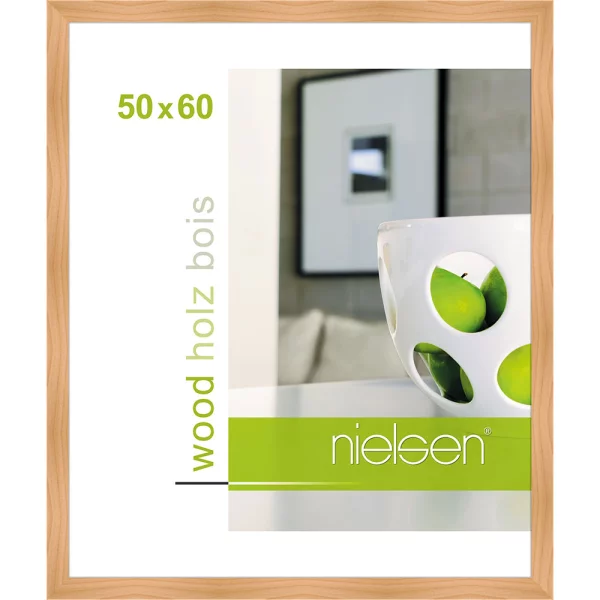 Cadre en bois Essential 50x60 cm | bouleau | verre standard (2 mm)