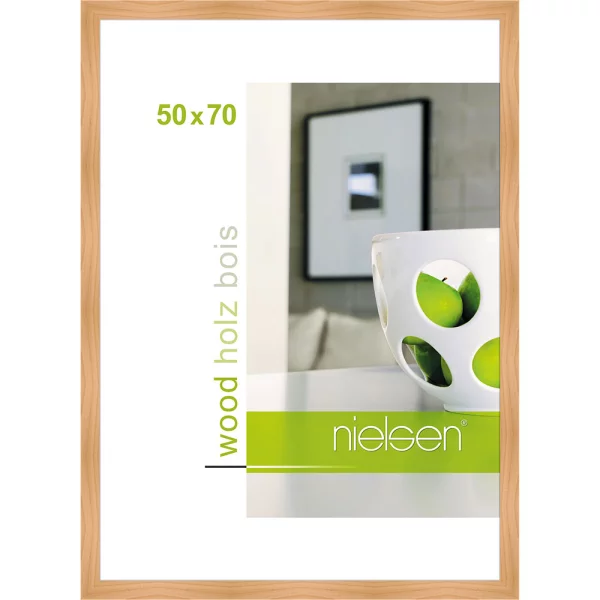 Cadre en bois Essential 50x70 cm | bouleau | verre standard (2 mm)