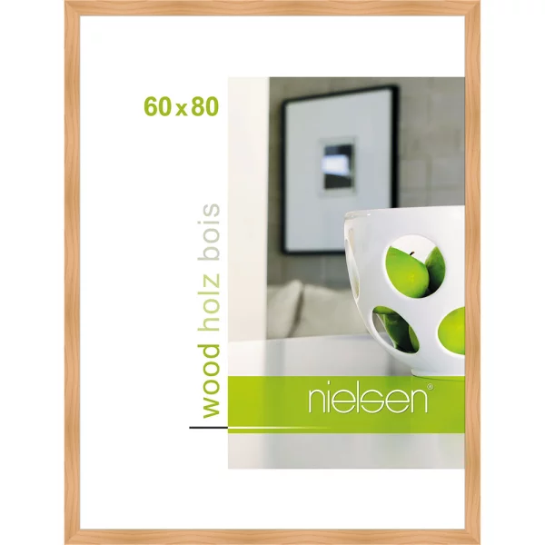 Cadre en bois Essential 60x80 cm | bouleau | verre standard (2 mm)