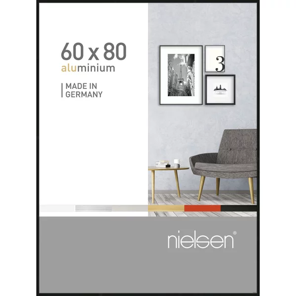 Cadre en aluminium Pixel 60x80 cm | noir | verre standard (2 mm)