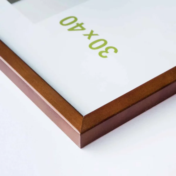 Cadre en bois Zoom 10x15 cm | noix | verre standard (2 mm)