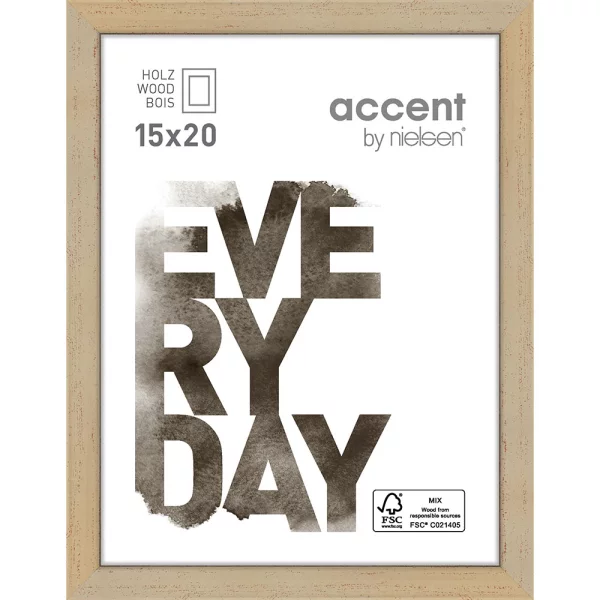 Cadre en bois Zoom 15x20 cm | or | verre standard (2 mm)