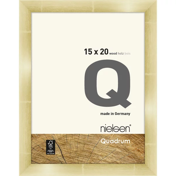 Fotorahmen Quadrum 15x20 cm | Gold | Normalglas (2 mm)