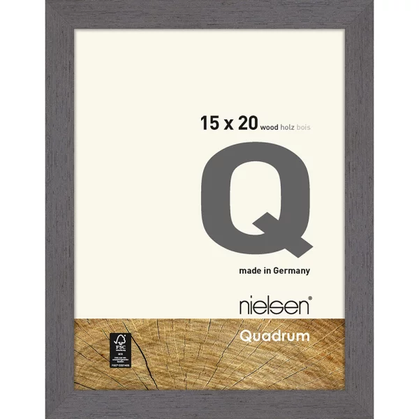 Fotorahmen Quadrum 15x20 cm | Grau | Normalglas (2 mm)