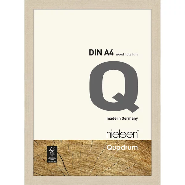 Cadre en bois Quadrum 21x29,7 cm (A4) | érable | verre standard (2 mm)
