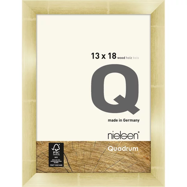 Cadre photo Quadrum 13x18 cm | or | verre standard (2 mm)