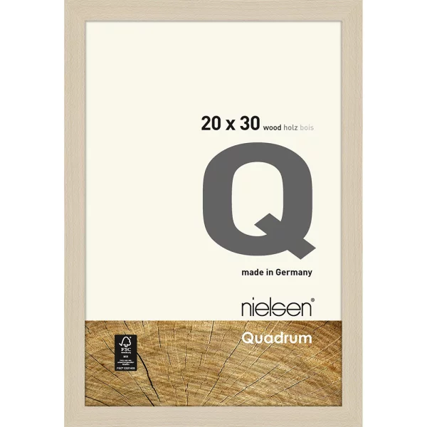 Cadre photo Quadrum 20x30 cm | érable | verre standard (2 mm)