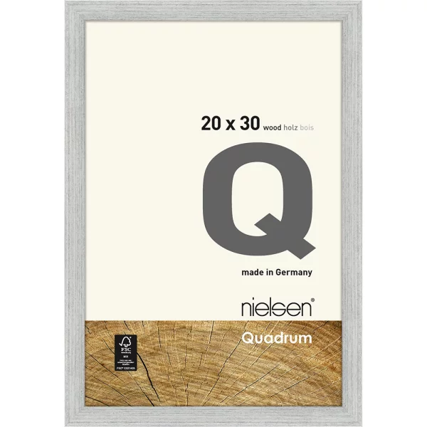 Fotorahmen Quadrum 20x30 cm | Silber | Normalglas (2 mm)