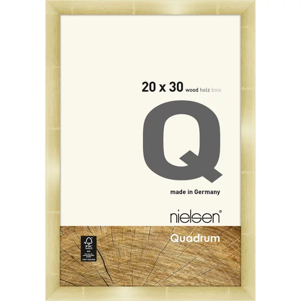 Cadre photo Quadrum 20x30 cm | or | verre standard (2 mm)