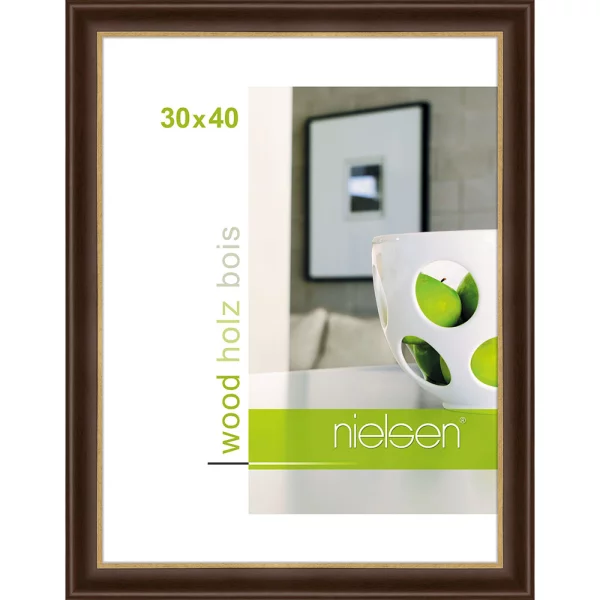 Cadre en bois Derby 30x40 cm | palissandre | verre standard (2 mm)