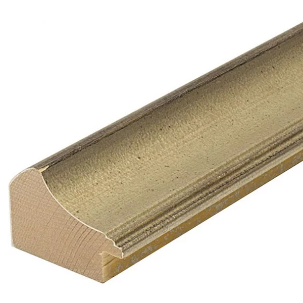 Holz Bilderrahmen Opera 50 42x59,4 cm (A2) | Silber | Normalglas (2 mm)